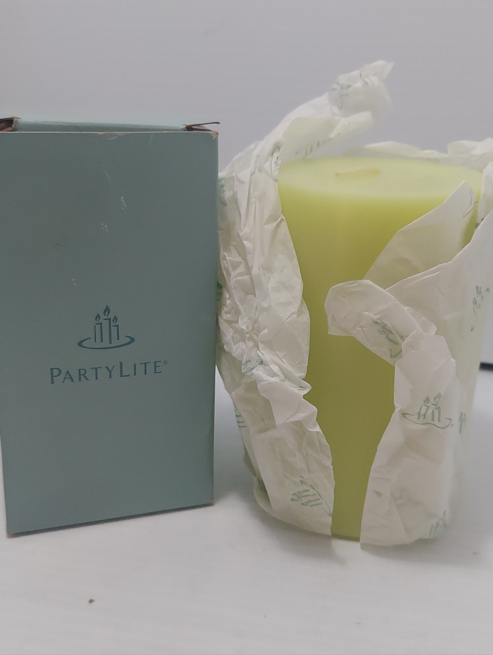 PARTYLITE Pillar Candle 3” X 5” Bamboo Mist C35550 With Box New Never Used